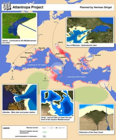 Diagram of Atlantropa An Ambitious Civil Engineering Project Diagram of Atlantropa An Ambitious Civil Engineering Project
